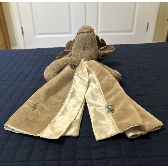 Bunnies by The Bay Best Friend Bruce Moose Lovey Security Blanket - Picture 6 of 8